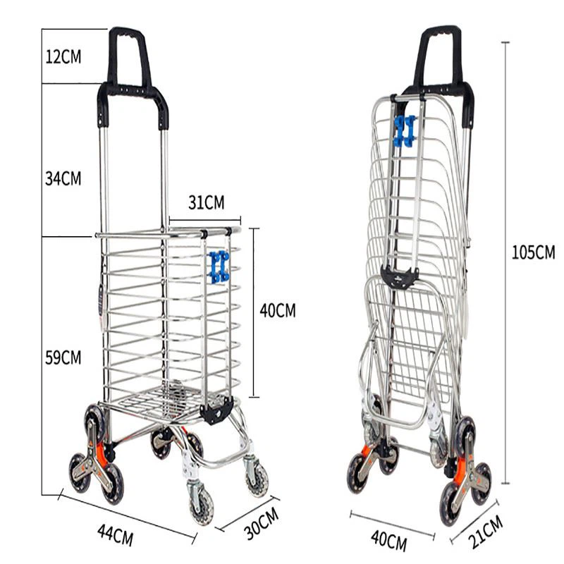 Folding Grocery Utility Climb Stair Cart Folding Grocery Utility Climb Stair Cart