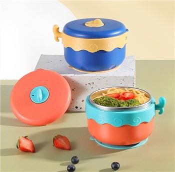Cuenco para niños con inyección de agua y preservación del calor