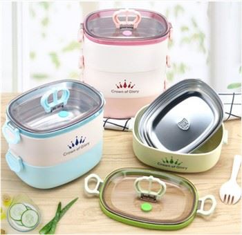 Lonchera Bento Kids Tiffin de 3 capas